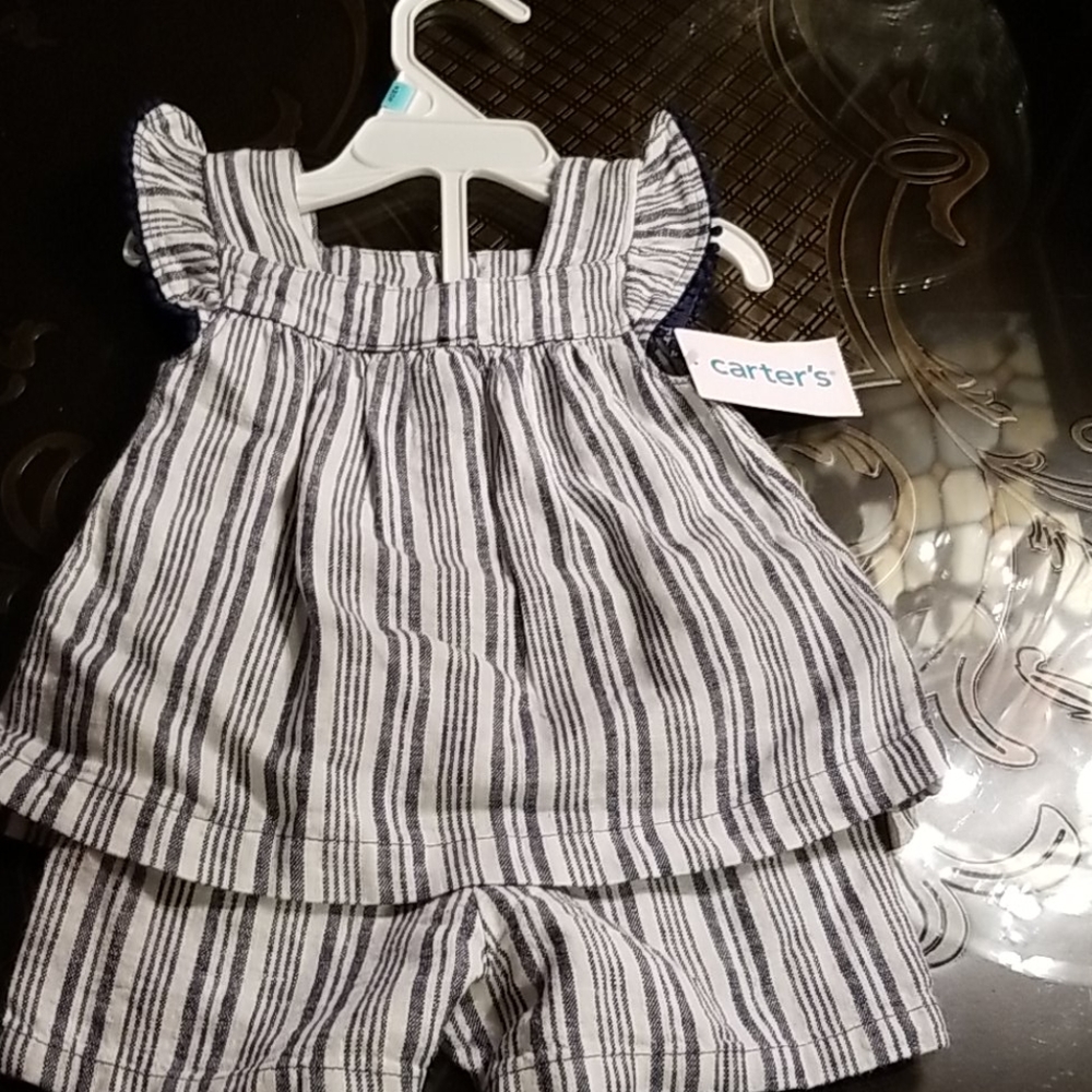 Carters Infant Girls 2 Piece Outfit 6 Month NEW